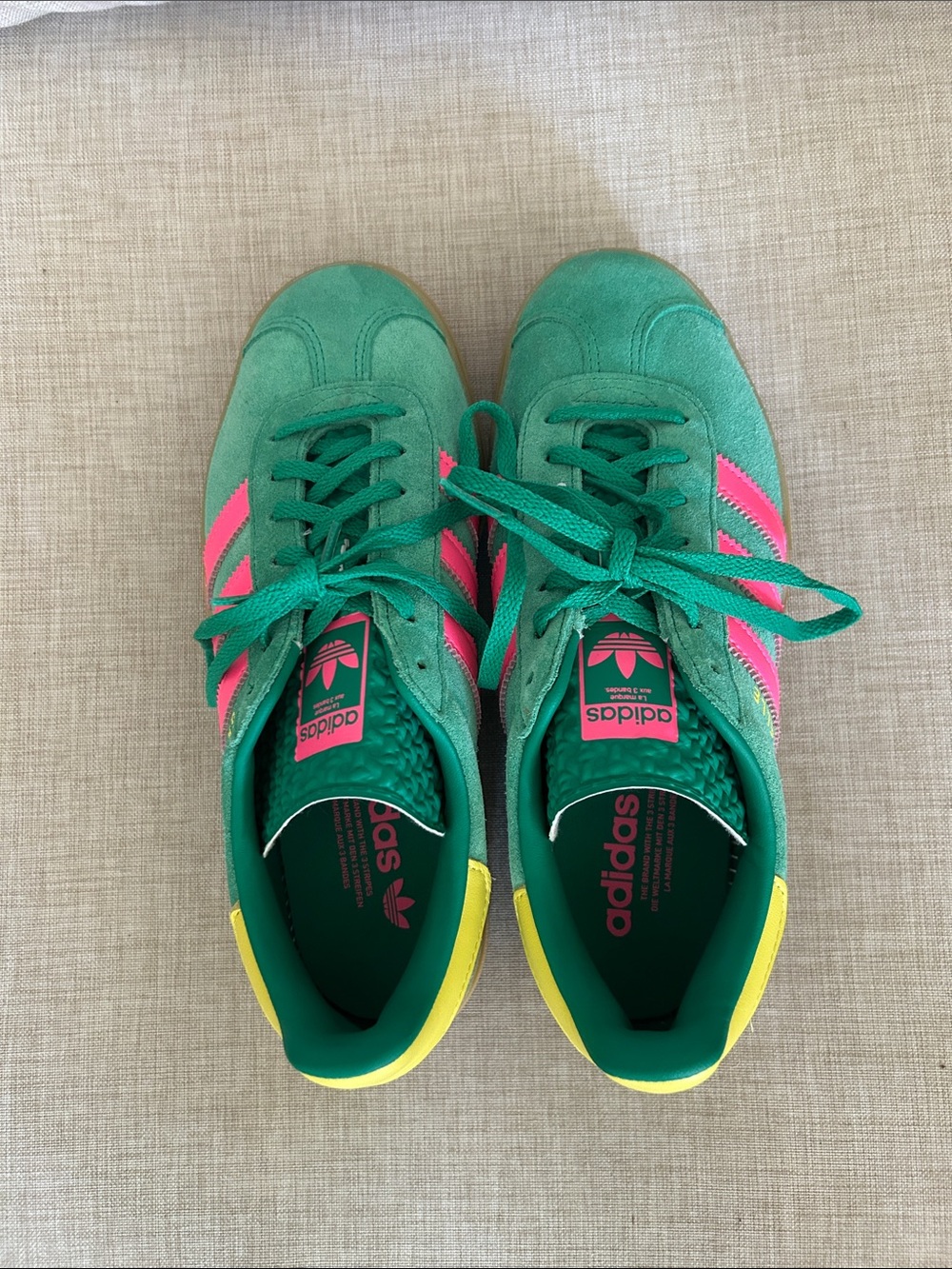 Woman’s Adidas Gazelle bold sneaker-size 8